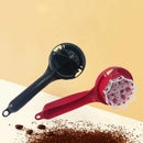 Red and white espresso machine cleaning brush kitchen potato masher