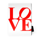 Red and White Love Desktop Canvas