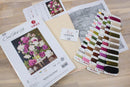 Red and White Peonies B608L Counted Cross-Stitch Kit