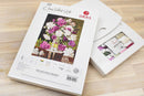 Red and White Peonies B608L Counted Cross-Stitch Kit