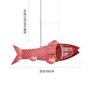 Red bamboo fish pendant light living room chandelier