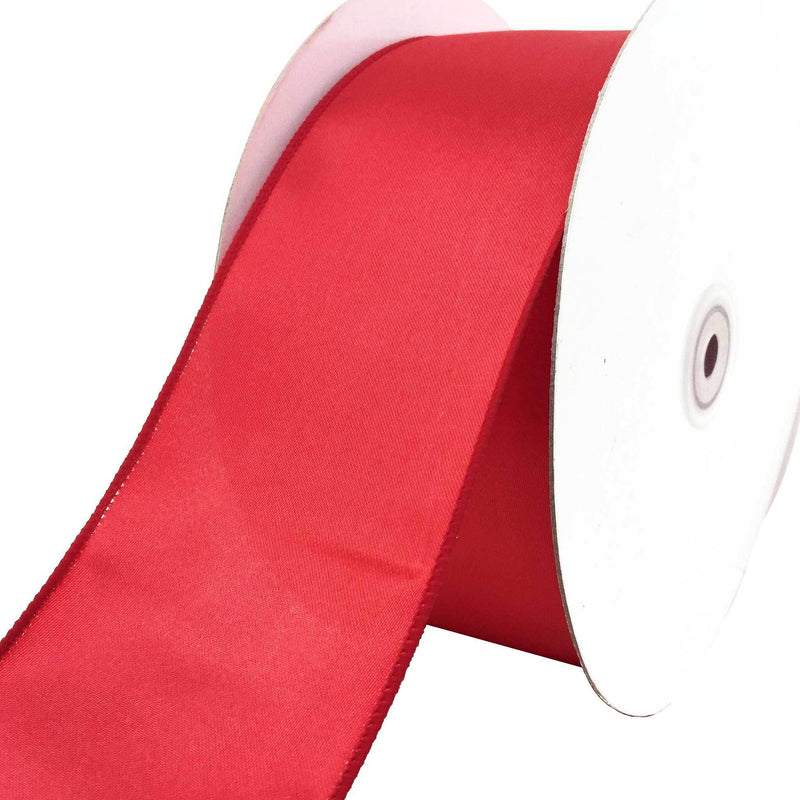 Red Bengaline Christmas Ribbon