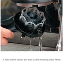 Red & black espresso machine brush cleaner kitchen mesh tool