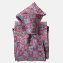 Veneto - Printed Silk Tie - Claret Red