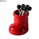 DecorBites™ Boot Ceramic Storage Jar Desk Organizer Box for Small Objects