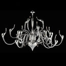 Red glass iron swan pendant lamp living room chandelier