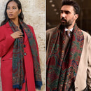 Uffizi - Wool Scarf - Chianti Red