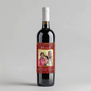 Red Snowflake Wine Label