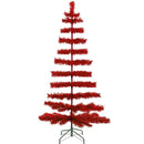 Red Tinsel Christmas Tree