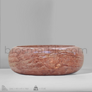 Red Travertine Vessel Sink