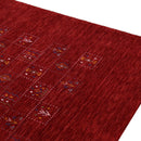 Red Tribal Geometrical Design Wool Area Rug