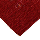 Red Tribal Geometrical Design Wool Area Rug