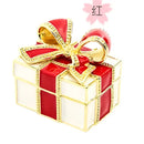 Red & white bow jewelry trinket box bedroom gift holder