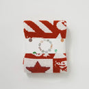 Red & white dragon zodiac knitted blanket throws bedroom decor