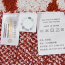 Red & white dragon zodiac knitted blanket throws bedroom decor