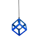 Red yellow & green elegant square chandelier kitchen pendant light
