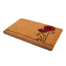 Red Flower Coir Doormat