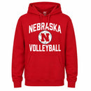 Unisex Nebraska Volleyball Red Hoodie | Multiple Sizes | Blue 84