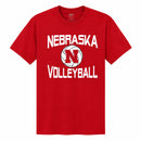 Unisex Nebraska Volleyball Red T Shirt | Multiple Sizes | Blue 84