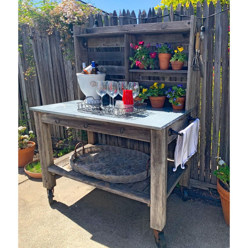 Redwood Potting Table