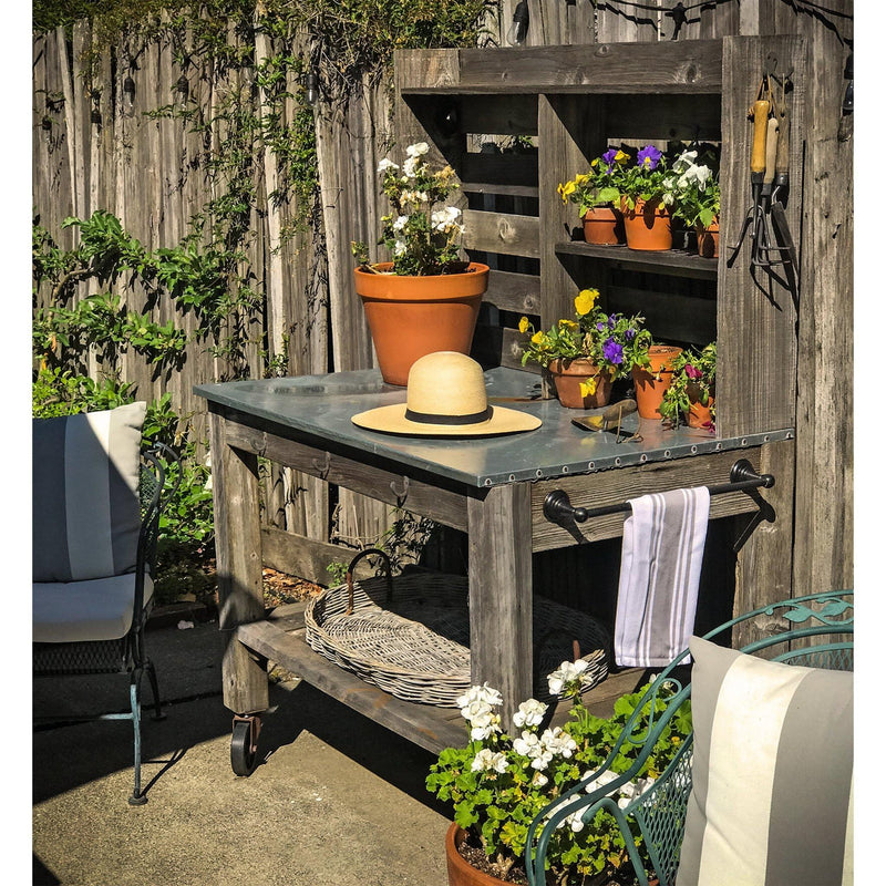 Redwood Potting Table