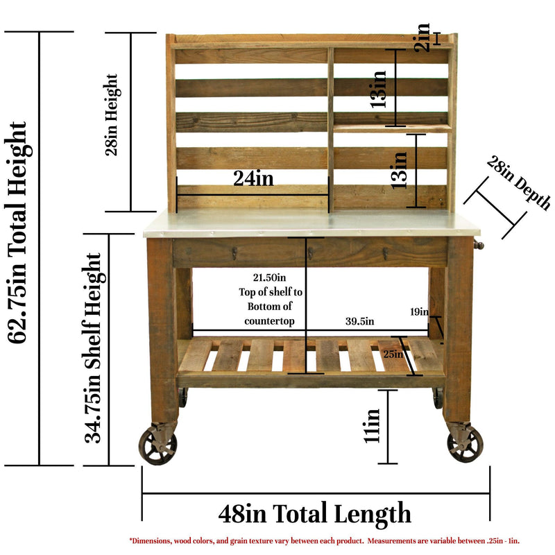 Redwood Potting Table