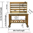Redwood Potting Table