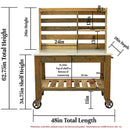 Redwood Potting Table