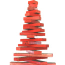 Redwood Slat Christmas Tree