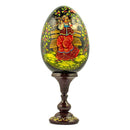 Young Girl in the Garden Collectible Wooden Easter Egg 6.25 Inches