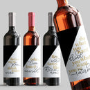 Retirement Gold Wine Label Set