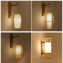 DecorBites™ Bamboo Wall Lights: Retro Hand-woven Luminaire for Bedroom, Corridor, Hotel, Restaurant Decor