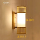 DecorBites™ Bamboo Wall Lights: Retro Hand-woven Luminaire for Bedroom, Corridor, Hotel, Restaurant Decor