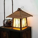 Retro bamboo weave floor lamp – zen living room light with warm glow