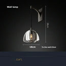 Retro black brass crystal glass pendant light dining room chandelier