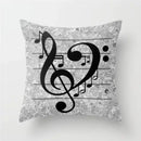 Retro black camera print cushion cover living room decor