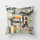 Retro black camera print cushion cover living room decor