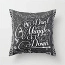 Retro black camera print cushion cover living room decor