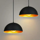 DecorBites™ Black Pot Cover Semicircle Retro Droplight for Bar Cafe Bedroom Restaurant