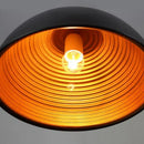 DecorBites™ Black Pot Cover Semicircle Retro Droplight for Bar Cafe Bedroom Restaurant