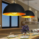 DecorBites™ Black Pot Cover Semicircle Retro Droplight for Bar Cafe Bedroom Restaurant