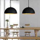 DecorBites™ Black Pot Cover Semicircle Retro Droplight for Bar Cafe Bedroom Restaurant