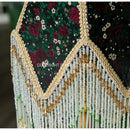DecorBites™ Little Roses Retro Table Lamp Luxury Handmade Small Lampshade Bedroom