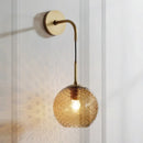 Blue Glass Globe Lamp