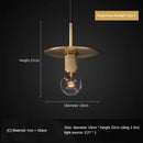 Retro brass and glass led pendant light – dining room filament lamp