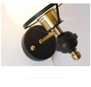 Retro brass & black french wall lamp – bedroom globe light