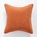 Retro brick red embroidered geometry pillow case living room cushion