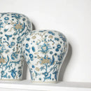 Retro chinese blue & white porcelain ceramic vase set living room