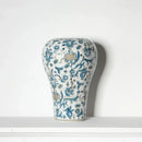Retro chinese blue & white porcelain ceramic vase set living room