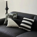 Retro dark green zebra embroidered jacquard luxury pillow cover bedroom